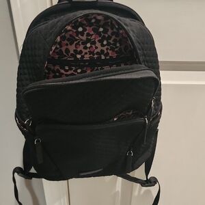 Vera Bradley Black Quilted Backpack